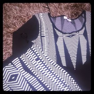 Rossmore Geo Sweater set black and white print